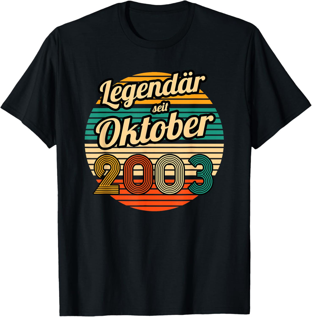 Legendär seit Oktober 2003 18.Geburtstag Junge T-Shirt