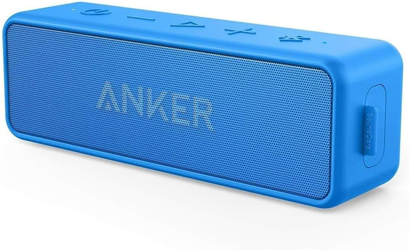 Anker SoundCore 2 Bluetooth Lautsprecher, Fantastischer Sound, Enormer Bass mit Dualen Bass-Treibern