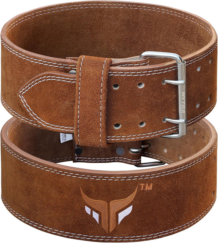 Mytra Fusion power weight lifting belt L4 weight training leather belt power belts for squats workou