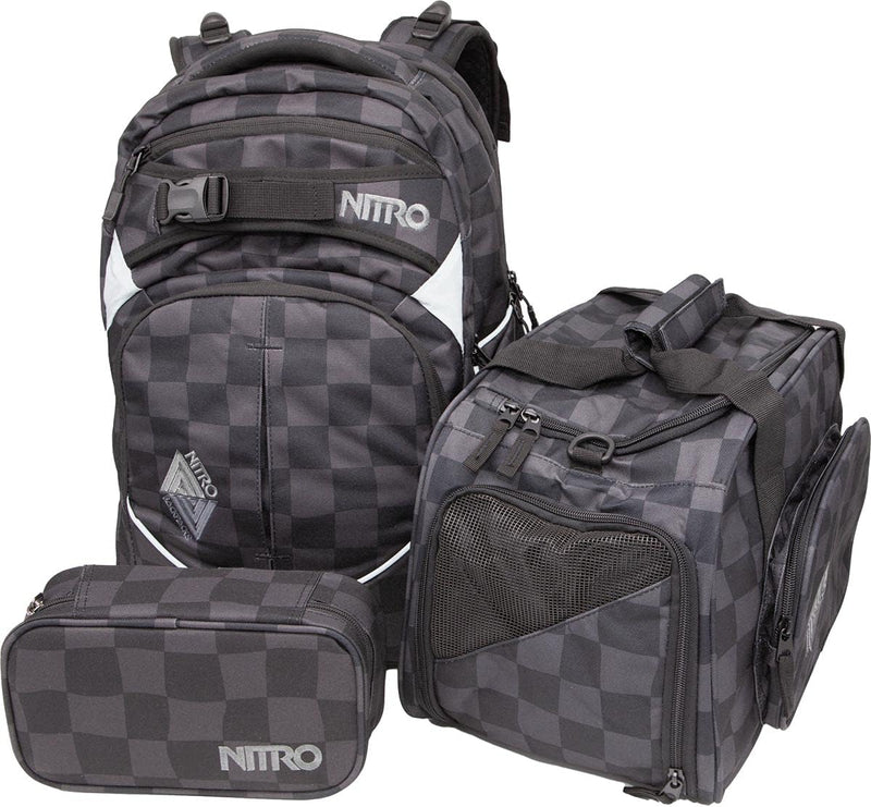 Nitro Superhero, Schulrucksackset, Rucksack, Backpack, abnehmbarer Hüftgurt, robuste Bodenplatte, Th