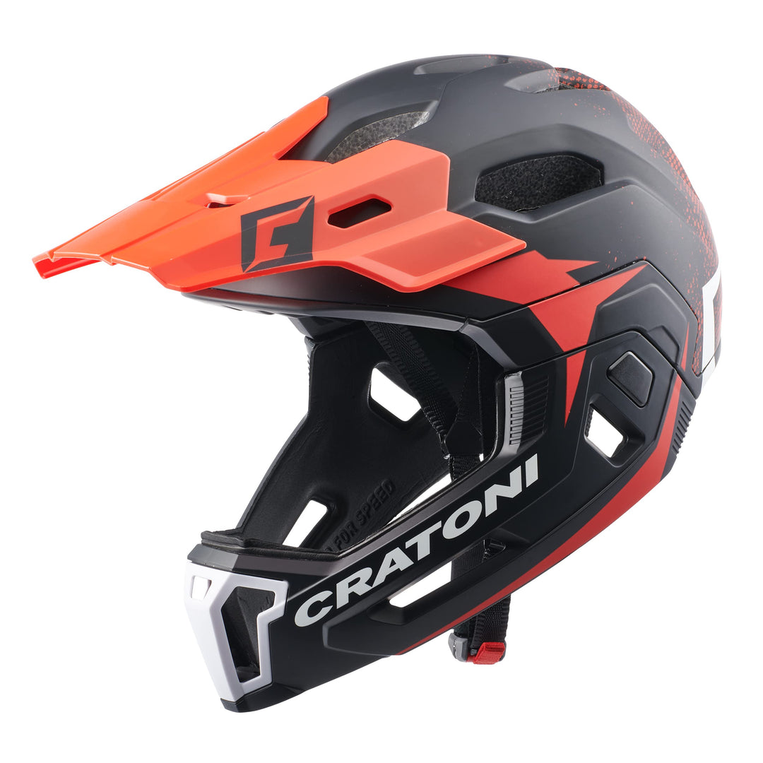 Cratoni C Maniac 2 Mx Integralhelm schwarz-rot L/XL (58-61 cm), schwarz-rot L/XL (58-61 cm)