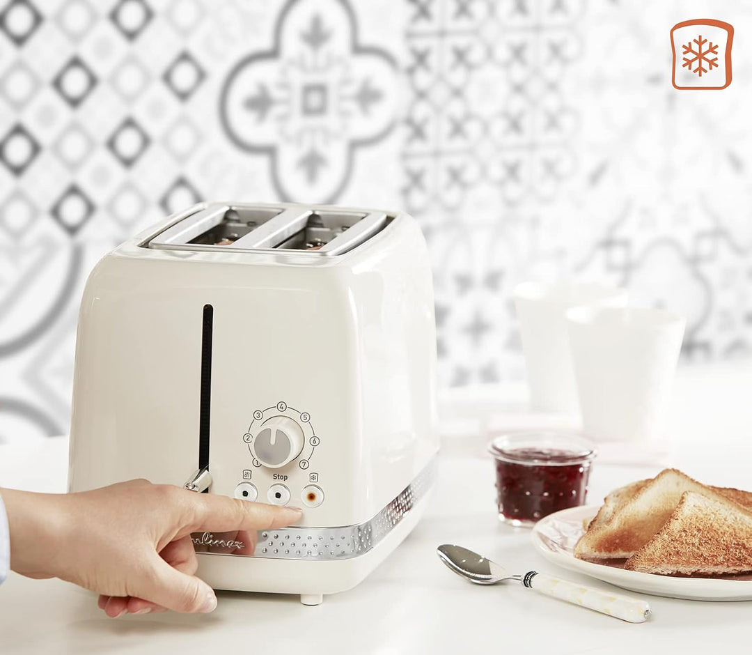 Moulinex LT300 Soleil Toaster, 7 Bräunungsstufen, Stoppfunktion, Auftaufunktion, Aufwärmfunktion, Fä