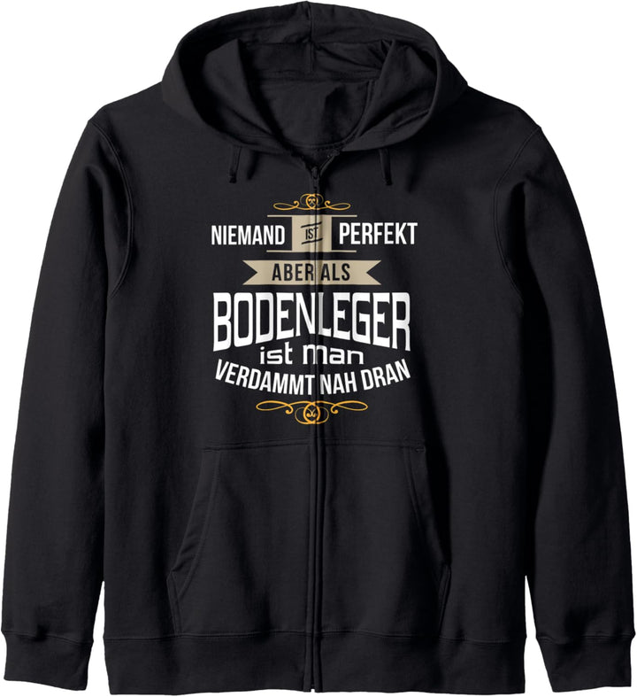 Lustiges Bodenleger Design Kapuzenjacke