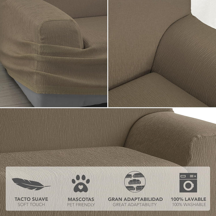 Martina Home Emilia sofahusse, Polyester Baumwolle Leder, 2 Sitzer 2 Sitzer Leder, 2 Sitzer Leder