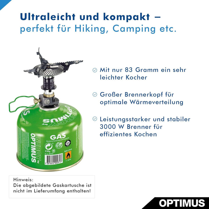 Optimus 8019743 Crux Weekend HE Kochsystem Kocher mit
