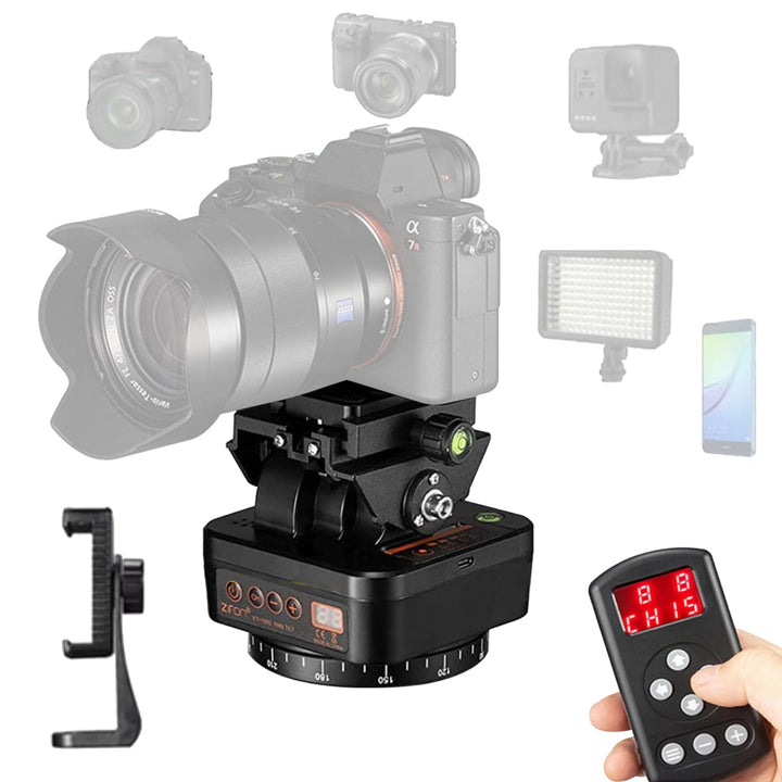 ZIFON YT-1000 Kabelloses elektrisches Gimbal mit Fernbedienung Schwenk-/Neigefunktion 1000G Gimbal B