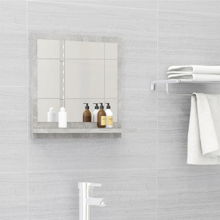 homiuse 40x10,5x37 cm Badspiegel Spiegel mit Ablage Rechteckiger Wandspiegel Mirror Badezimmerspiege