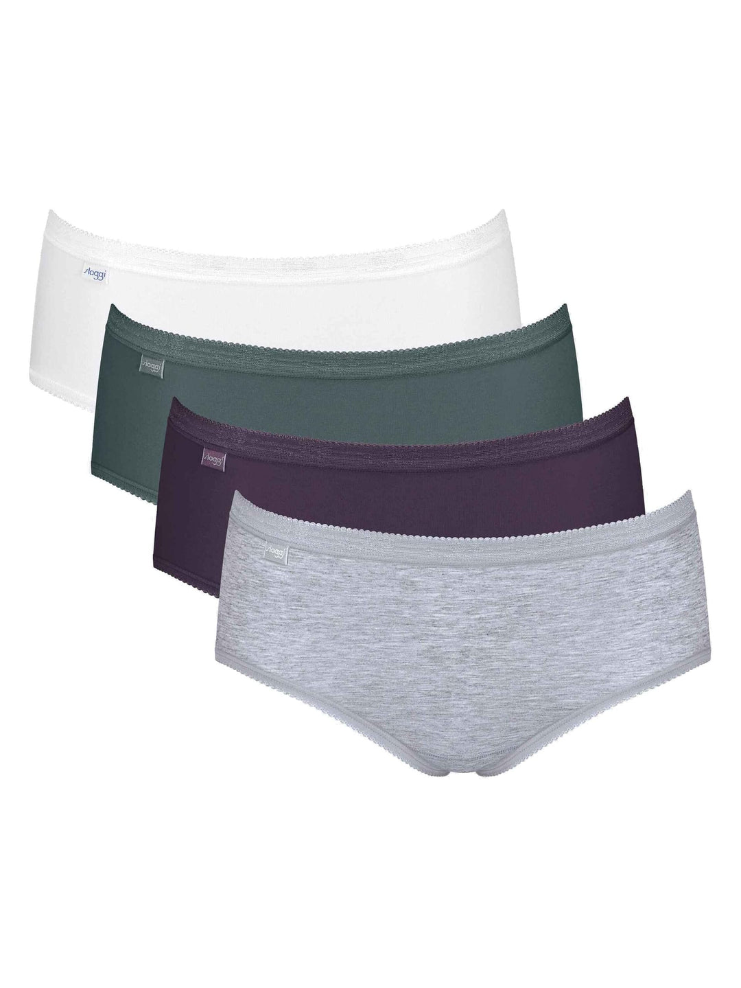 Sloggi Damen Unterhose Basic+ Midi / 4-Pack 46 Multiple Colours 10, 46 Multiple Colours 10