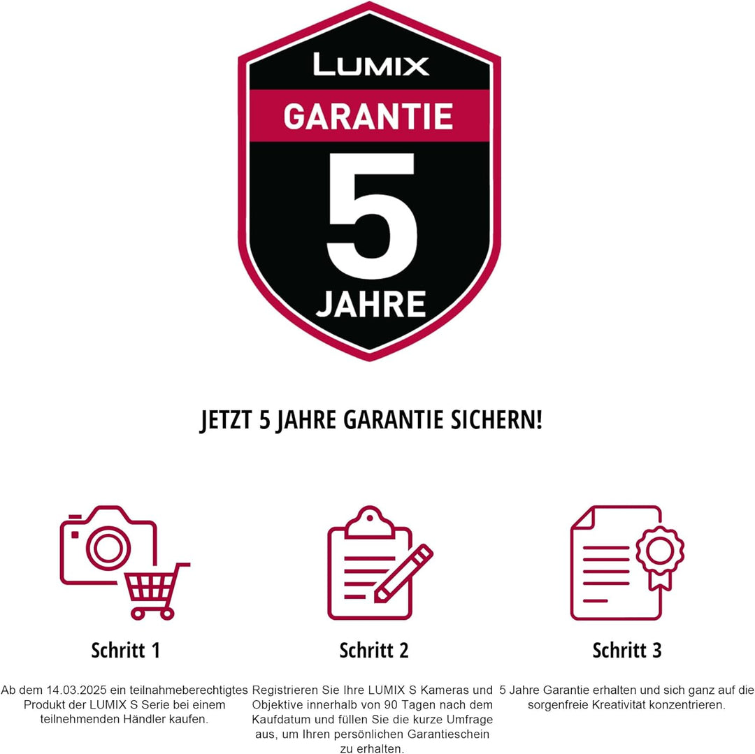 Panasonic LUMIX DC-S5M2XE Spiegellose Vollformatkamera, 4K 60p &amp; 6K 30p unbegrenzte Aufnahme, Flip S