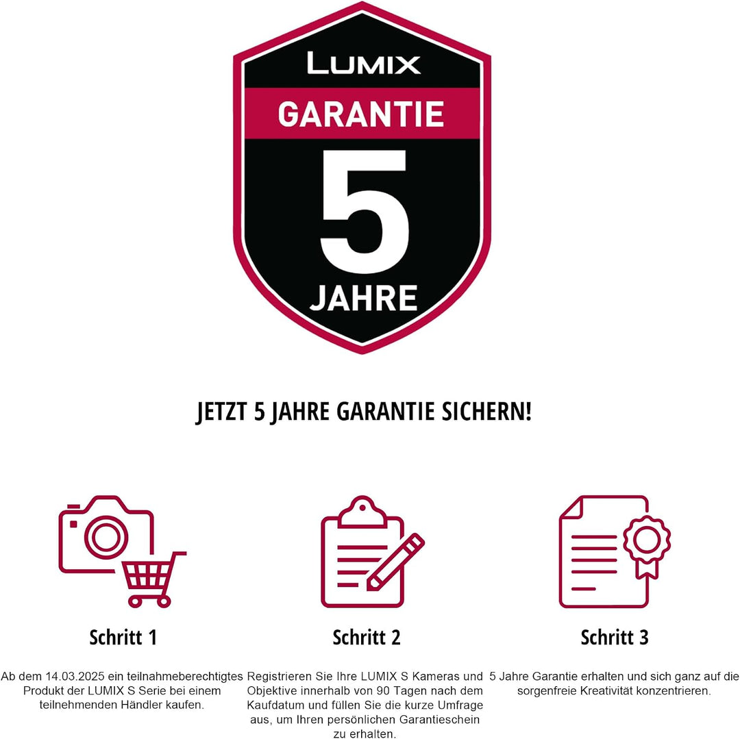 Panasonic LUMIX DC-S5 II Spiegelloses Vollformat-Kameragehäuse mit 50-mm-F1,8-Objektiv, 4K 60p und 6