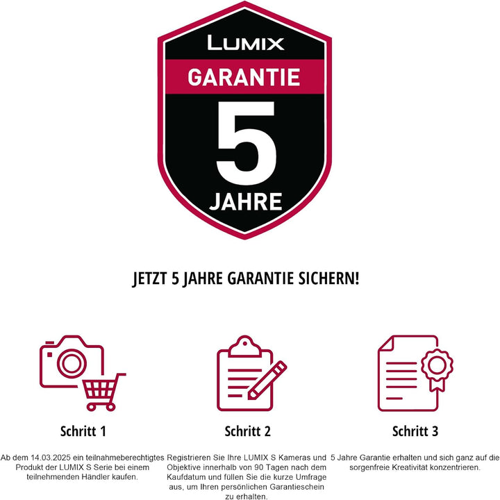Panasonic LUMIX DC-S5 II Spiegelloses Vollformat-Kameragehäuse mit 50-mm-F1,8-Objektiv, 4K 60p und 6