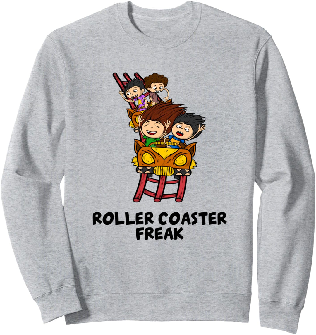 Freizeitpark Achterbahn Freak Sweatshirt