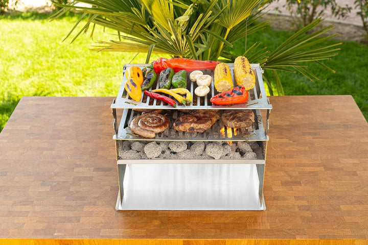 FENNEK 2.0 Grillrost | Zubehör für den mobilen und steckbaren Holzkohle-Grill aus Edelstahl für Camp