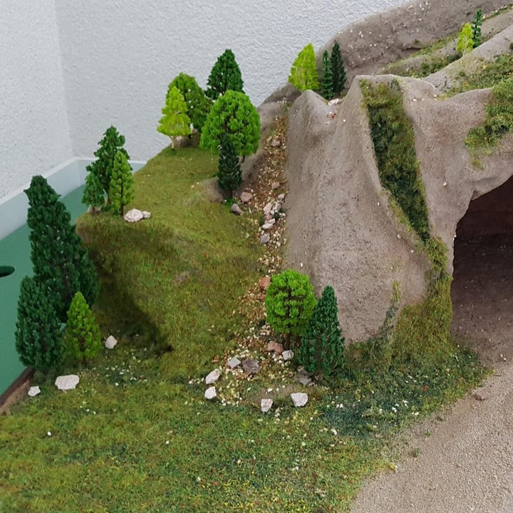 29 Stück Modellbau Bäume, 4-16 cm, Modellbau Tiere, Tabletop Gelände, Spur n, Modellbäume mit No Stä