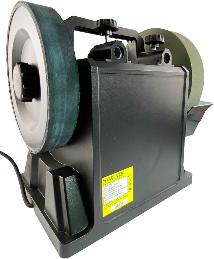 WELDINGER Nass- Schleifmaschine NSM 200 vario 90 W Drehzahl regelbar (Schleifgerät Doppelschleifgerä
