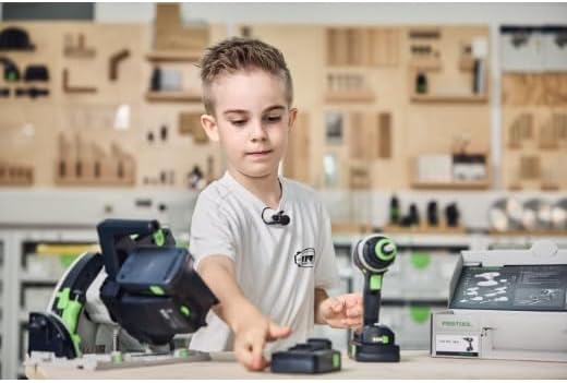 Festool Spielzeug Akku-Bohrschrauber TY-TPC, inkl. einem abnehmbaren Akku (Aufladung per USB-C), inc
