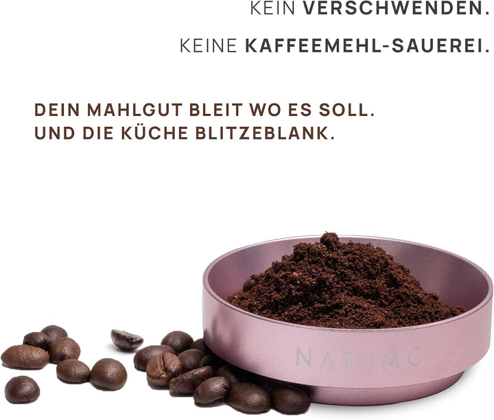 NATUMO – Siebträger Dosierring 58mm, Barista Zubehör, magnetischer Siebträger Trichter, Coffe Dosing