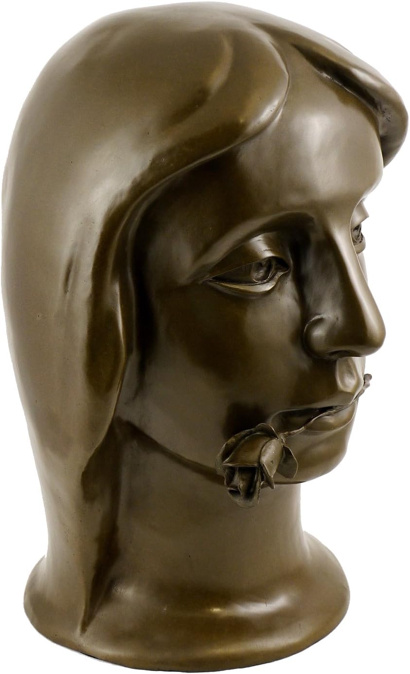Kunst & Ambiente - Bronzefigur - Girl with Rose (1924) - signiert - Otto Gutfreund Skulptur - 100% B