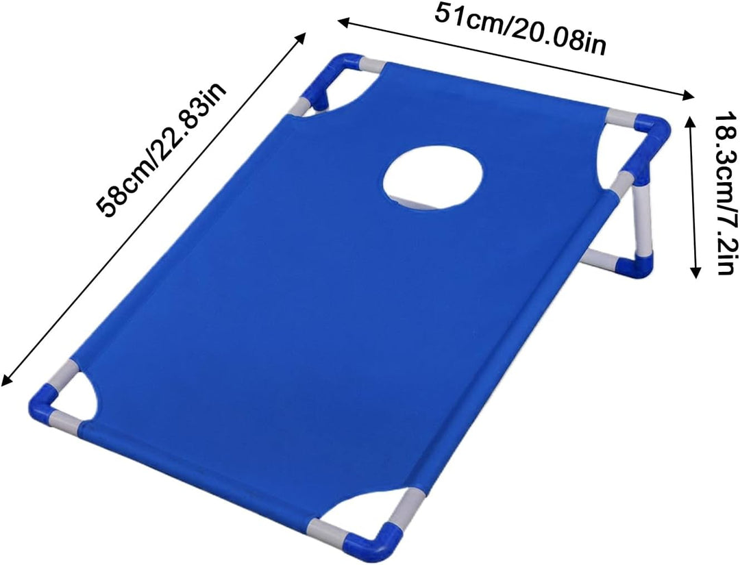 Bean Bag Wurfspiel Set, Cornhole Board Spielzeug mit 6 Bohnensäcke Garten Spielzeug Partyspiele Stra