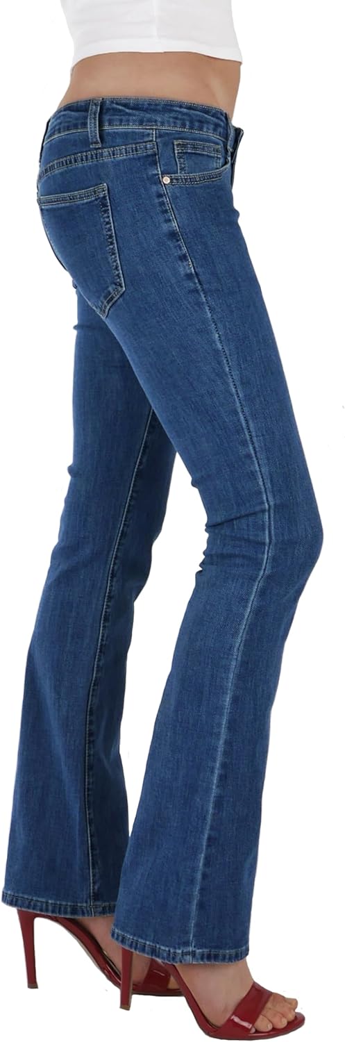 Fraternel Damen Jeans Hosen Bootcut Hüftjeans XS Blau, XS Blau