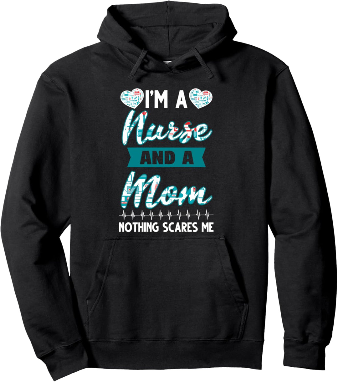Ich bin Krankenschwester und Mama Krankenschwester Pullover Hoodie