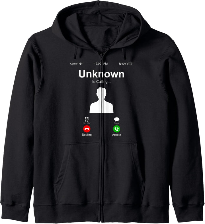 Unknown Is Calling Anonymous Grafik, coole Designs Kapuzenjacke