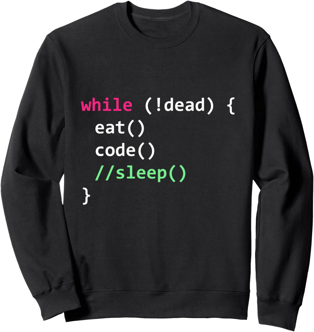 Informatik Python-Programmierer isst Code Schlaf Sweatshirt