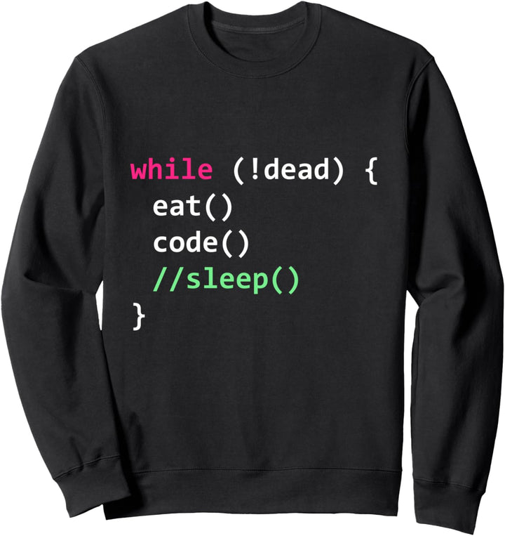 Informatik Python-Programmierer isst Code Schlaf Sweatshirt