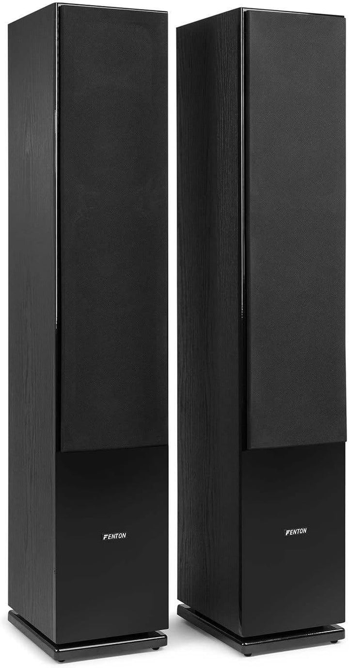 Fenton SHF80B HiFi-Lautsprecher 500 Watt - 3-Wege High-End-Lautsprecherset - 3 Tieftöner und Hochtön