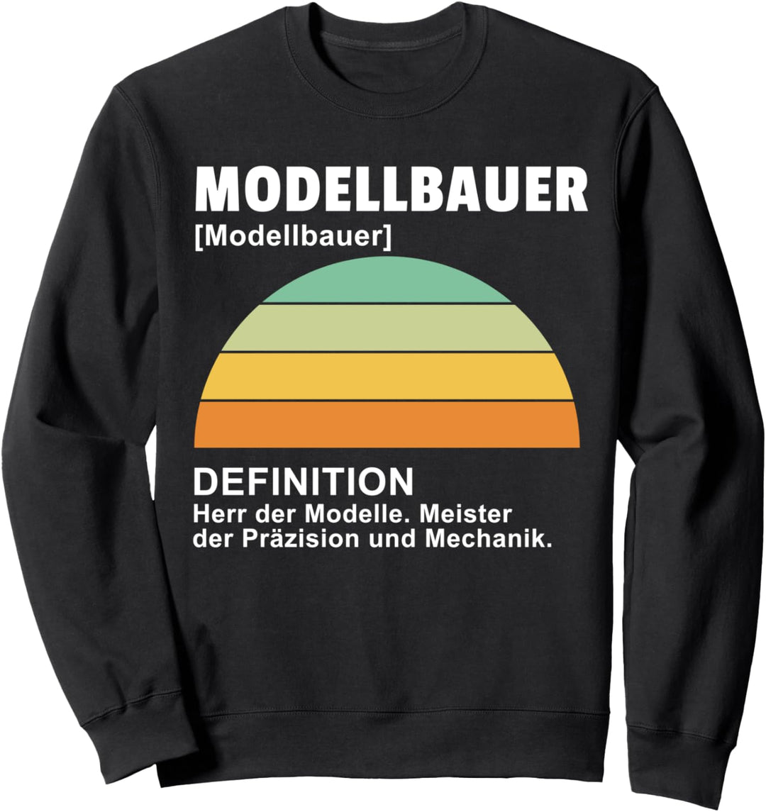 Modellbauer Modelleisenbahn Modellflugzeug Modellbau Sweatshirt