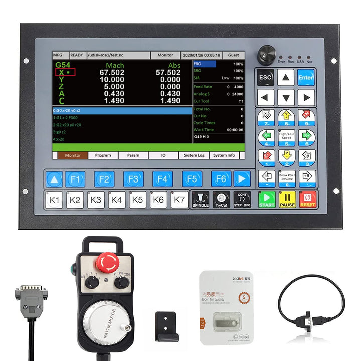 RATTMMOTOR CNC steuerung System DDCS Expert ,5 Achsen Offline Motion Controller PLC ,1MHz G Code U D