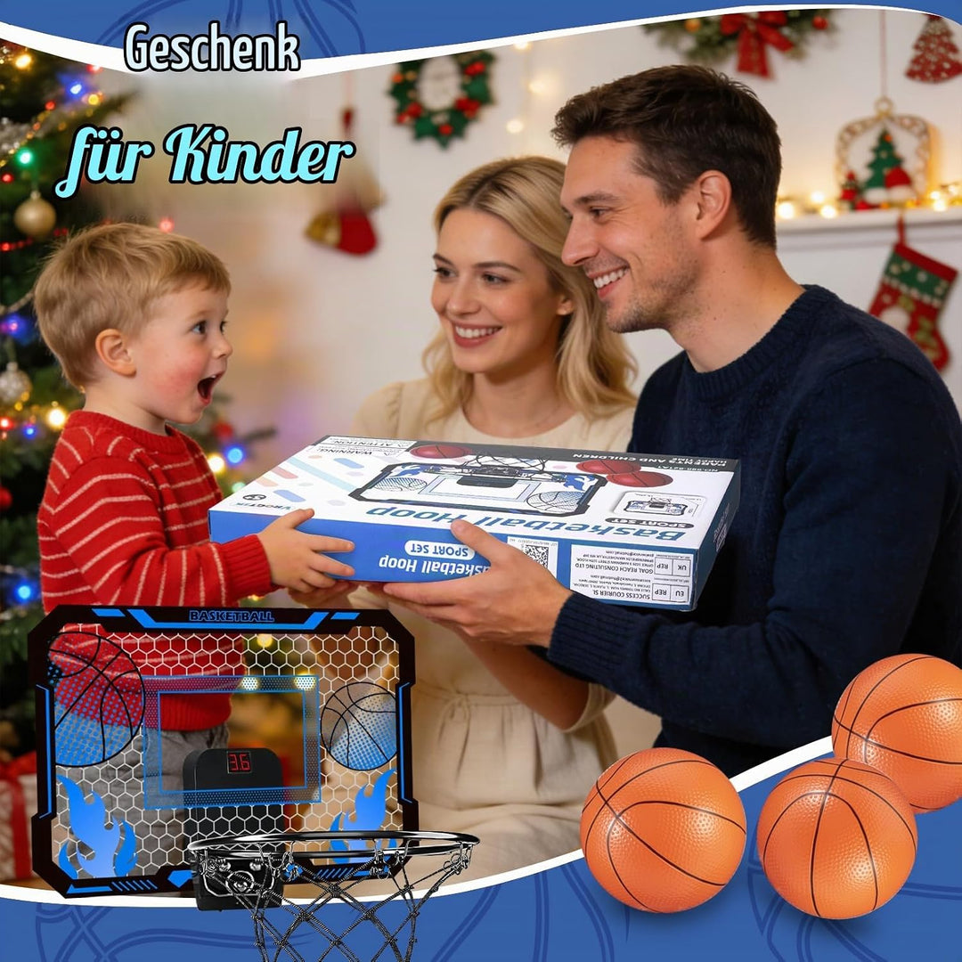 VROGTIK Indoor-Basketballkorb für Kinder, Halterung über der Tür, Anzeigetafel - Geschenke für 4-12