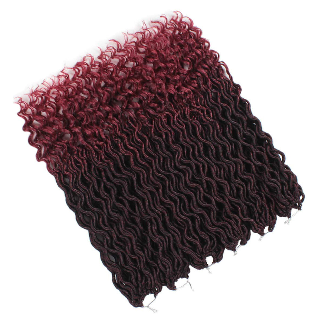 Xtrend 6Packs 18inch Crochet Braids Twist Hair Goddess Faux Locs Lockige Enden Dreadlocks Braids Syn