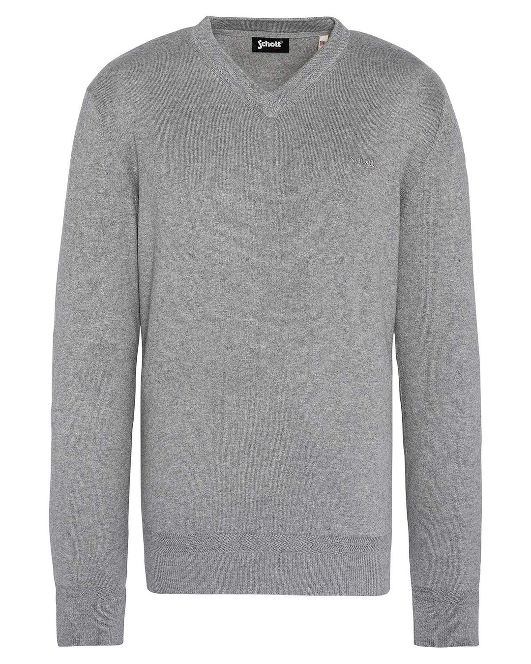 Schott NYC Herren Pullover M H Grey, M H Grey