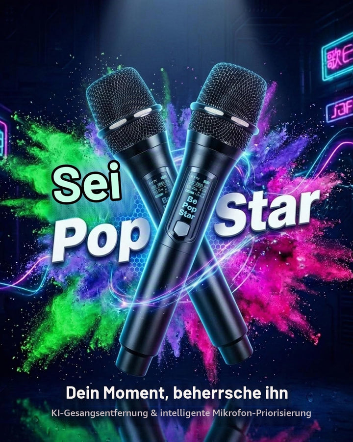 GKD62 Karaoke-Maschine für Erwachsene und Kinder, 400W Tragbarer Bluetooth-Partylautsprecher mit 2 F
