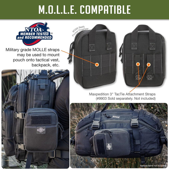 Maxpedition Beefy Pocket Organizer Tasche Einheitsgrösse Schwarz, Einheitsgrösse Schwarz