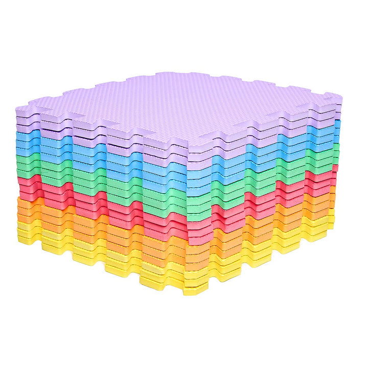 18 Pieces (30x 30cm) Zusammensteckbare Bodenmatten | Schutz-Bodenmatten | Puzzlematten | Weiche Scha