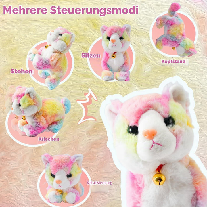 Smalody Interactive Plüschtiere, Neuheit Sound Control Elektronische Katze Elektronische Haustiere R