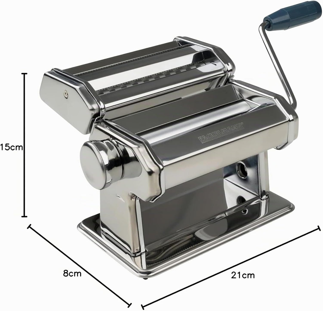 Fackelmann #easyprepare Nudelmaschine für leckere Pasta – Aufsätze für Lasagneblätter, Tagliatelle &
