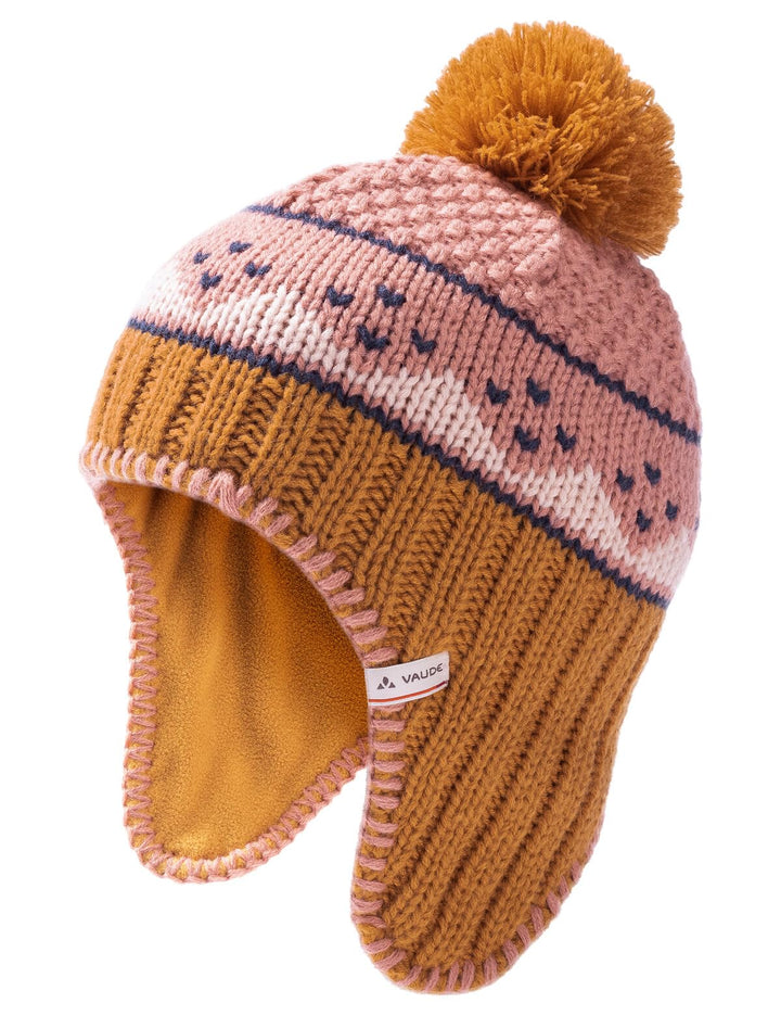 VAUDE Accessories Kids Knitted Cap IV S Silt Brown/Rose, S Silt Brown/Rose