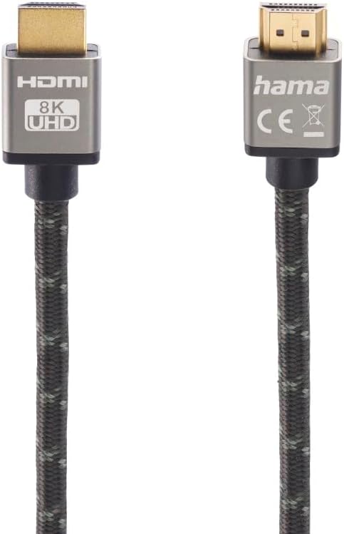 Hama Premium HDMI Kabel 2 Meter Ultra High Speed (Exzellentes Monitorkabel 4K / 8K, 48 Gbit/s, UHD B