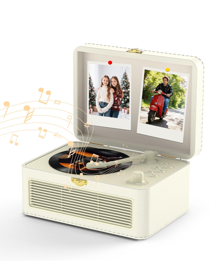 Tragbar CD Player Bluetooth Retro Radio mit CD-Player mit Lautsprecher Unterstützung USB & AUX-Wiede