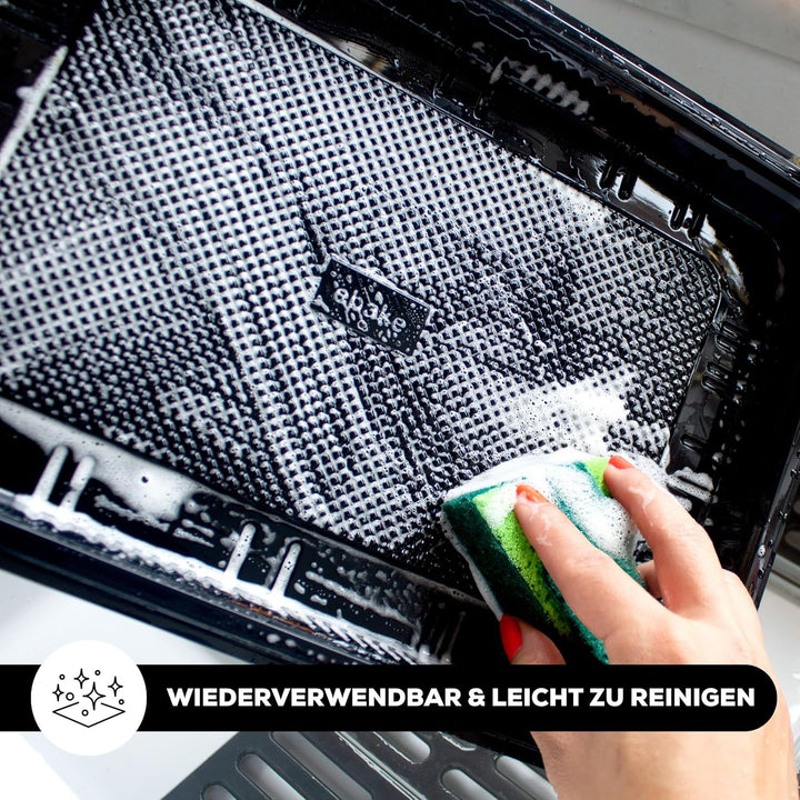 ebake Mehrweg Servierplatte mit Deckel (5 Stk. à 33 x 24 cm) - Meal Prep Boxen/Buffet Platten für Pa