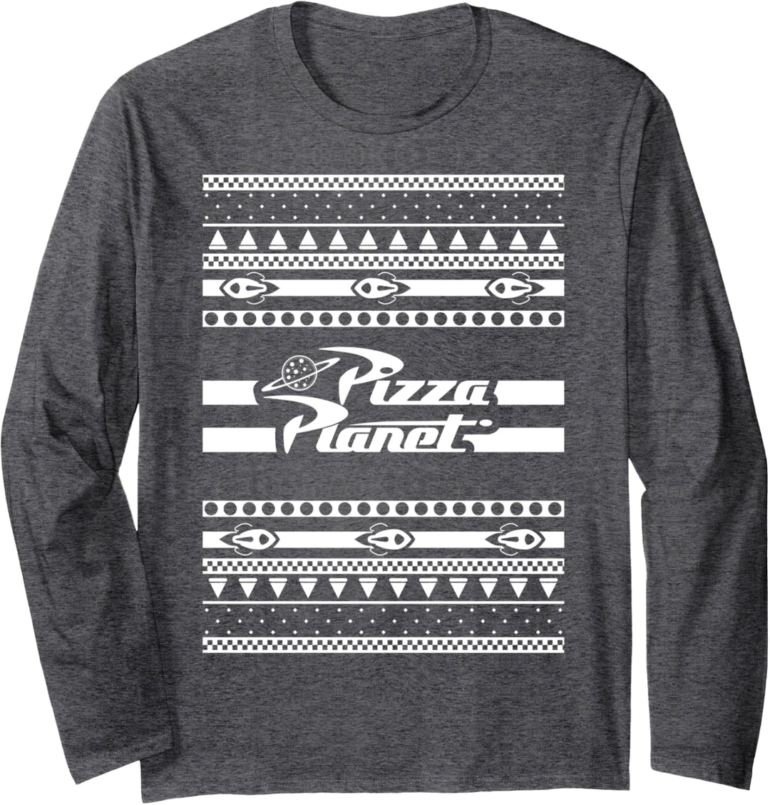 Disney Pixar Toy Story Pizza Planet Ugly Weihnachten Fleece Langarmshirt