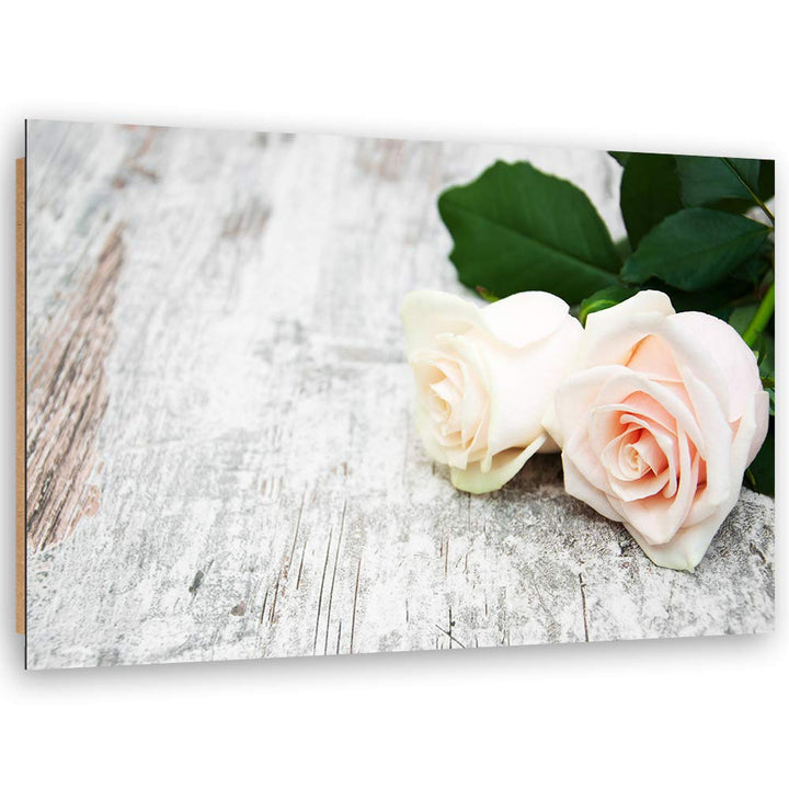 Wandbild XXL Rose Deko Kunst Bilder Pflanze Beige 120x80 cm M14554 120x80 cm, M14554 120x80 cm