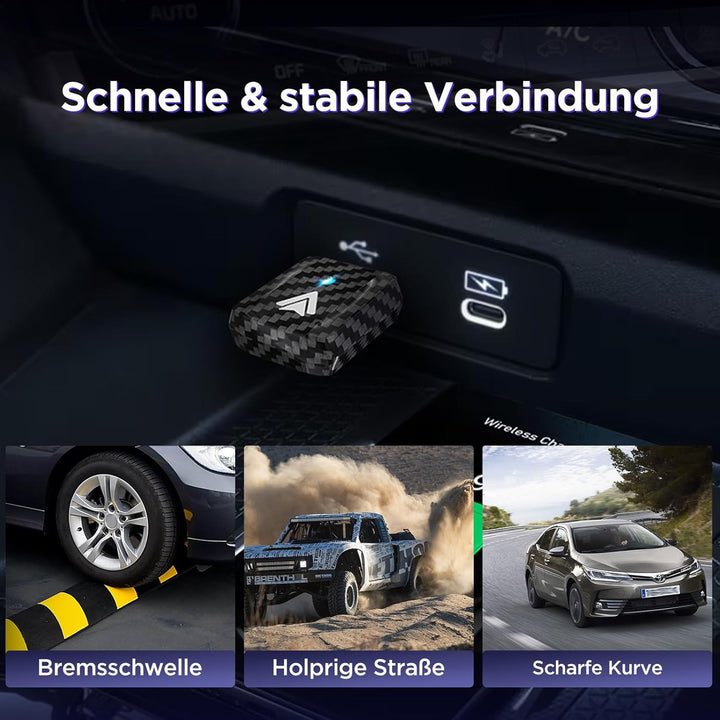 Android Auto Wireless Adapter – 2026 U2AC-L9 Wandelt Ihre Wired in Wireless für Autos Radio mit Andr