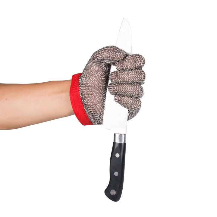 ThreeH Edelstahlhandschuhe mesh Schnittfest Stabbeständige Schutzhandschuhe zum Schneiden Schneiden