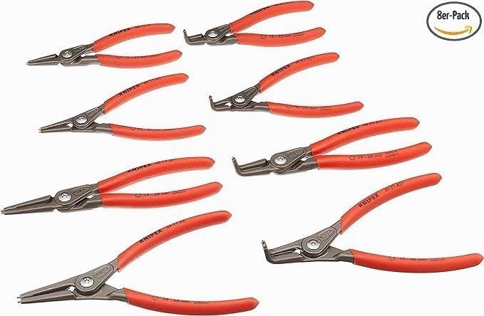 Knipex Sicherungsringzangen-Set 8-teilig (SB-Karte/Blister) 00 19 58 V02 Single, Single