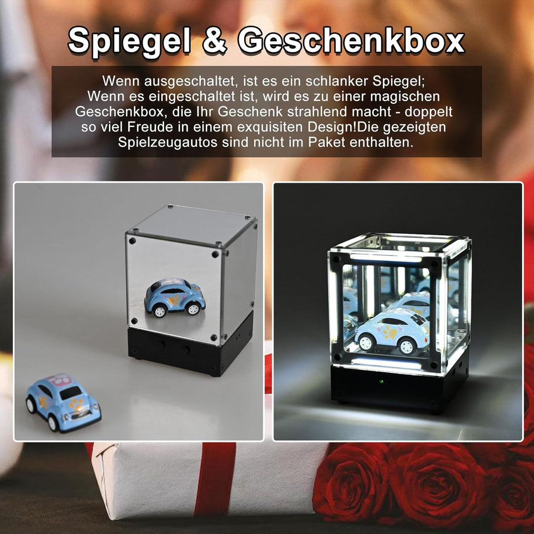 Löt Bausatz, DIY Nachtlicht Spiegel Elektronik Kit, Einstellbare LED Helligkeit Magic Cube Lötprojek