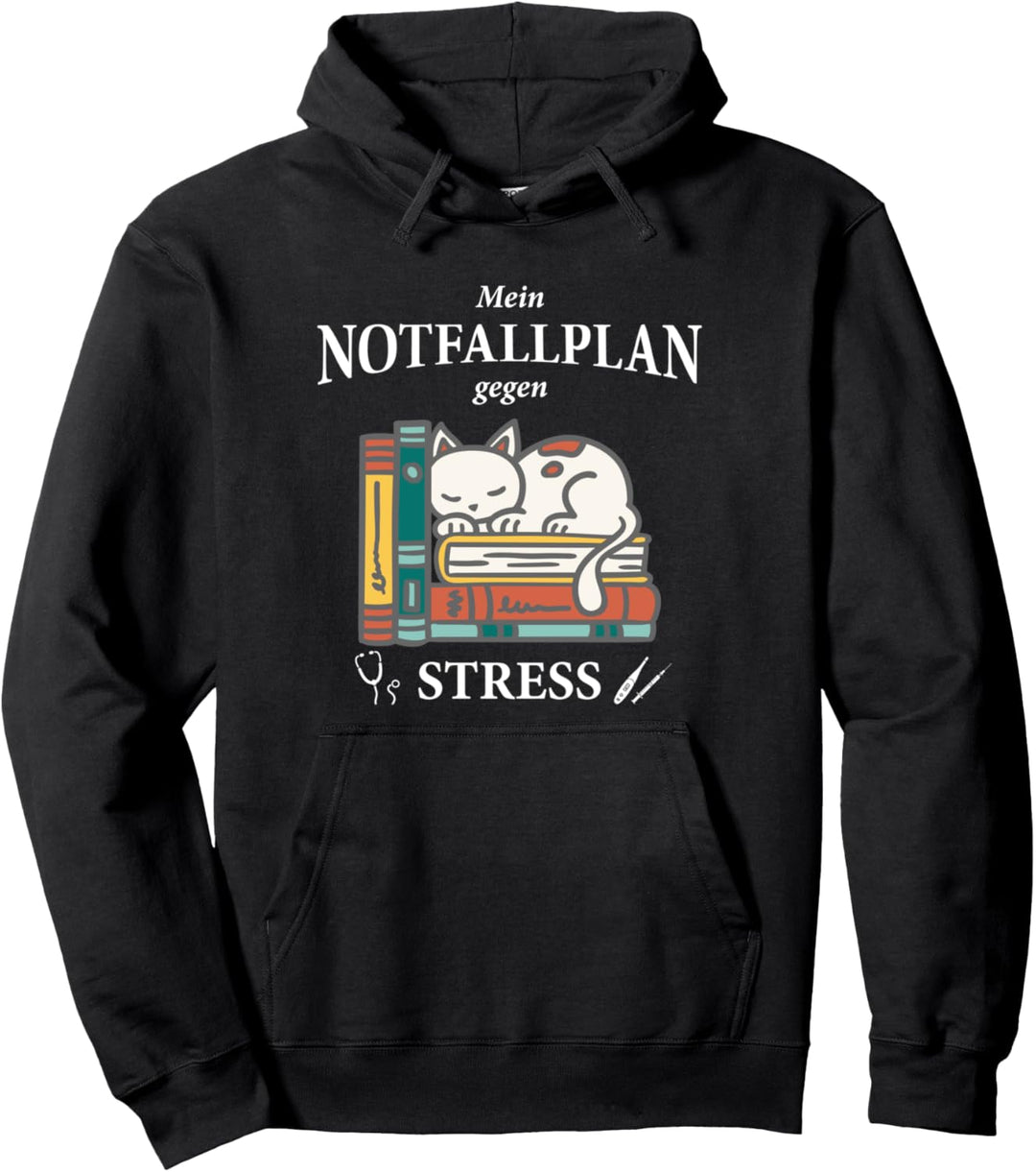 Notfallplan Bücher Lesen - Bücherwurm Pullover Hoodie